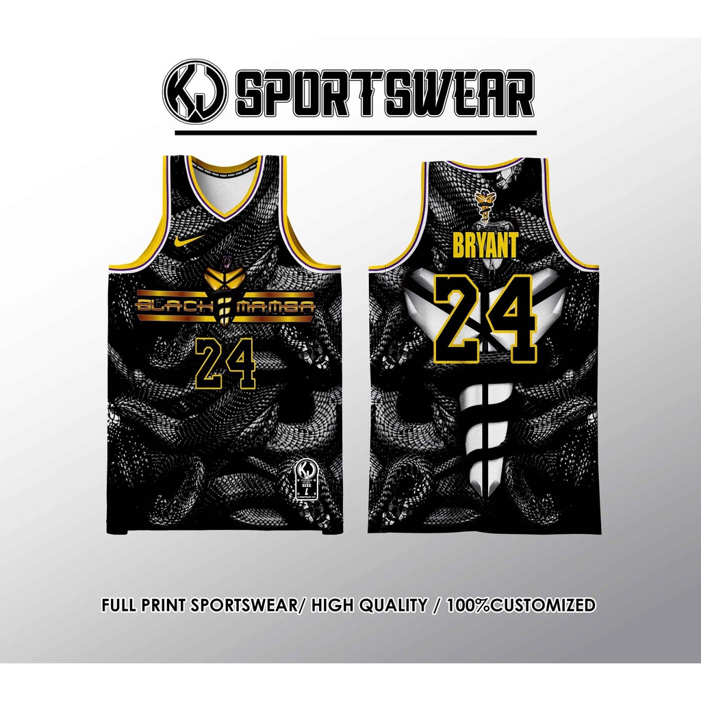 Black Mamba 🐍 Full - 23 Clothing and Sublimation Jersey