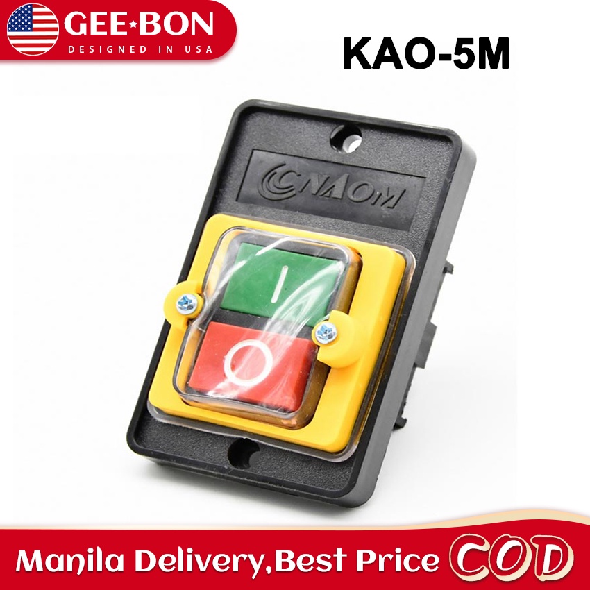 GEEBON Switch Industrial Push Button For Cutting ON/OFF Electric Bench ...