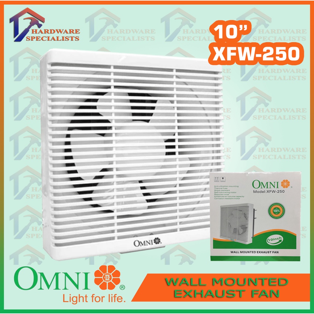 Omni Wall Mounted Exhaust Fan 10" XFW250 100 Pure Copper Original