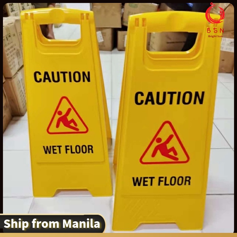 【COD】Caution Wet Floor Signage / No Parking Signage Warning Foldable ...