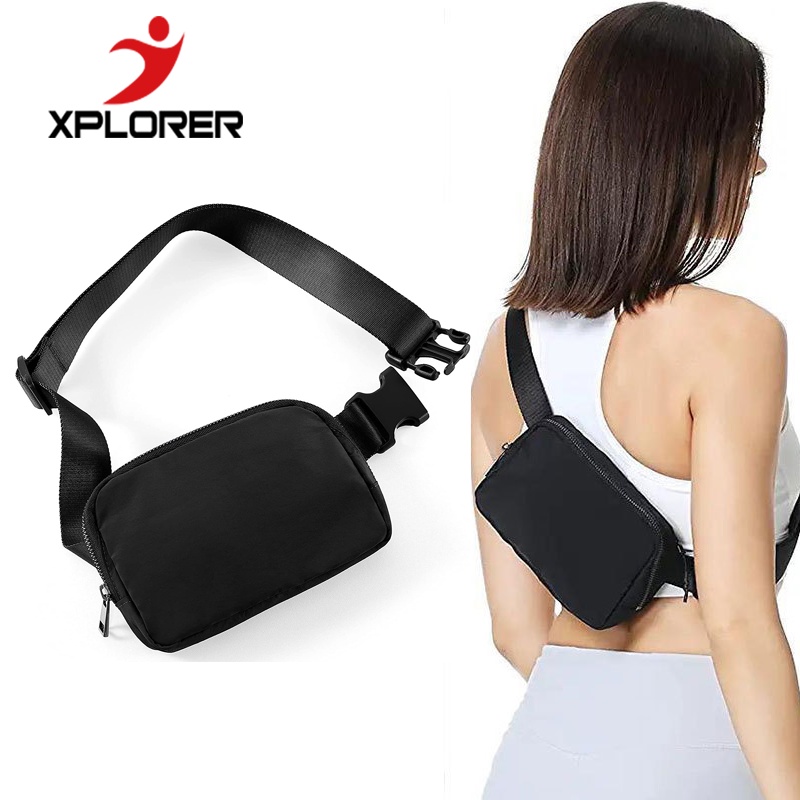 Lulu Multifunctional Sports Waist Bag Crossbody Chest Gym Bag for Men Women  New Running Belt Running Walking Shopping Traveling Bag