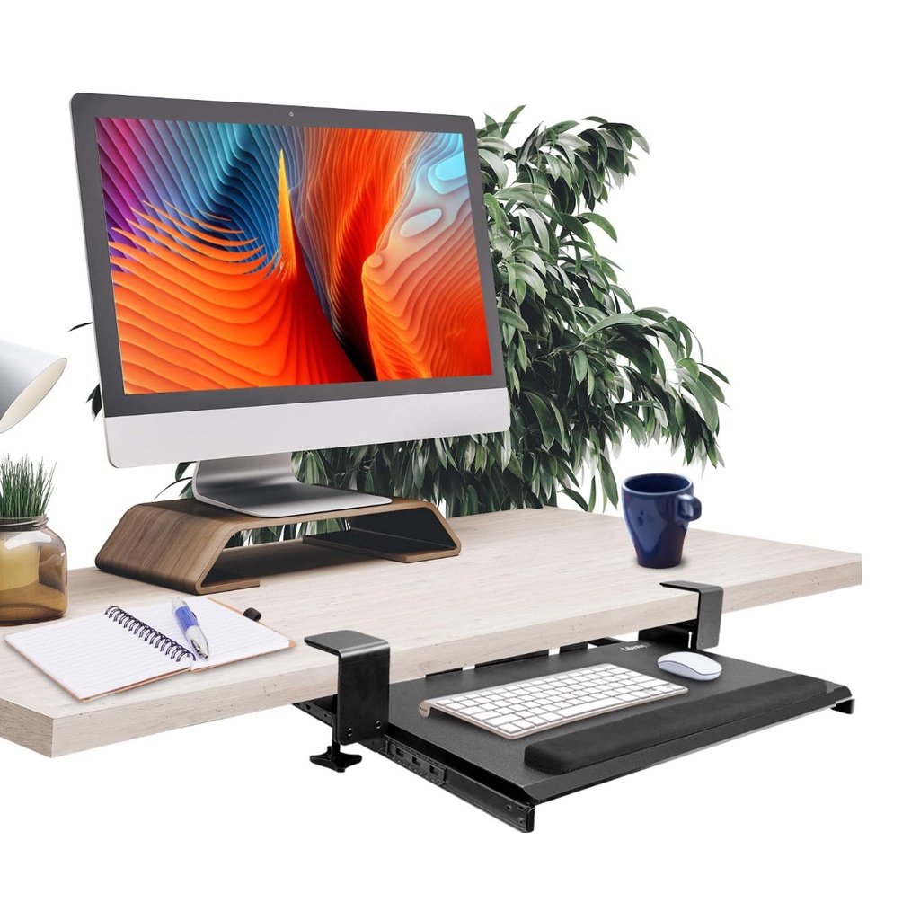 Adjustable Clampon Keyboard Tray Under Desk Slide Out (Item Code 17