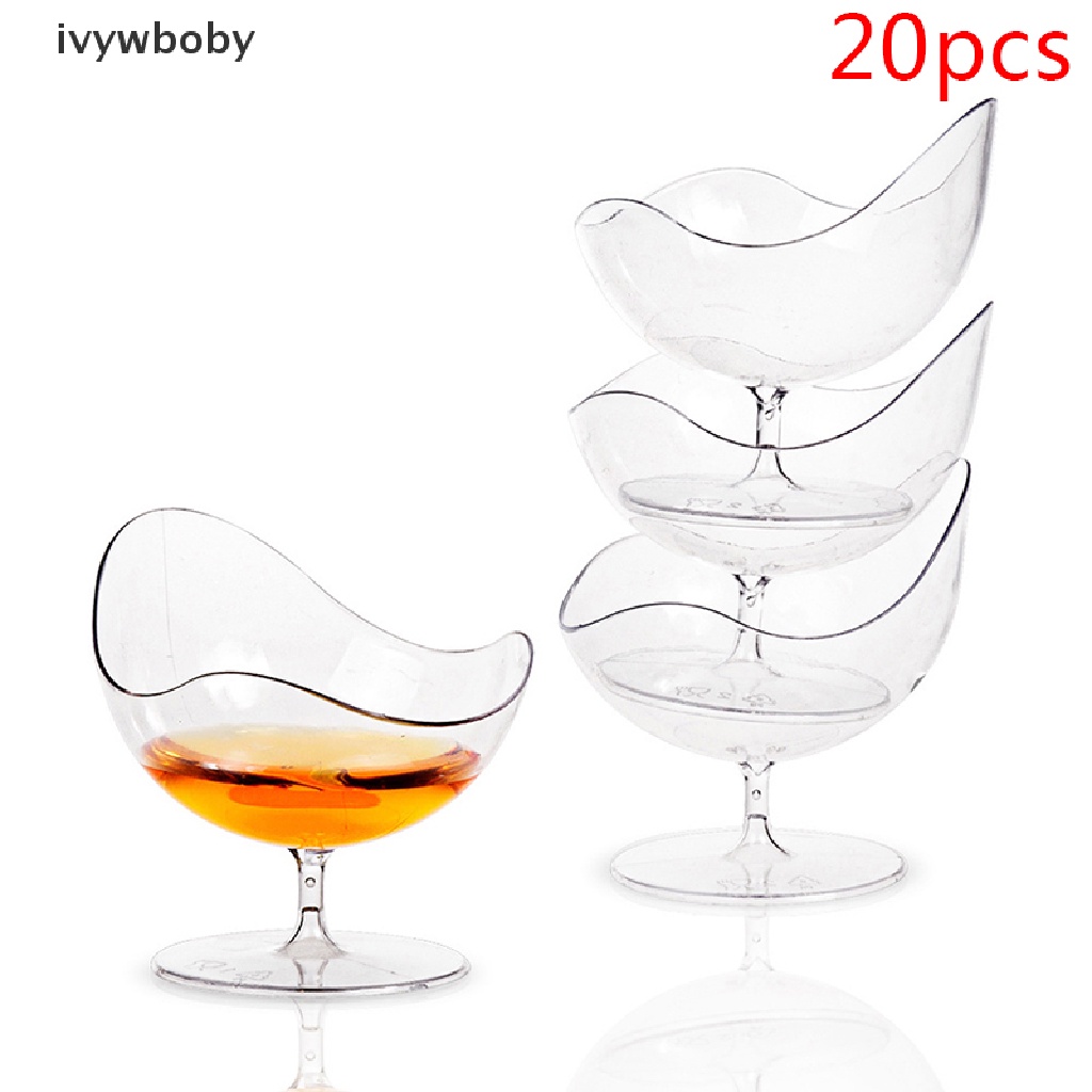 [IVY] 20PCS 50ml Tableware Dessert Cups Party Wedding Transparent Cocktail Cups CVQ Shopee