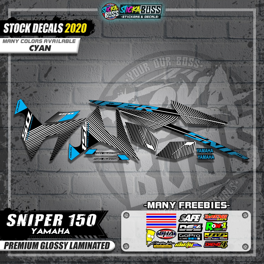 SNIPER 150 ( STOCK DECALS 2020 DESIGN ) 【WITH FREEBIES】 | Shopee ...