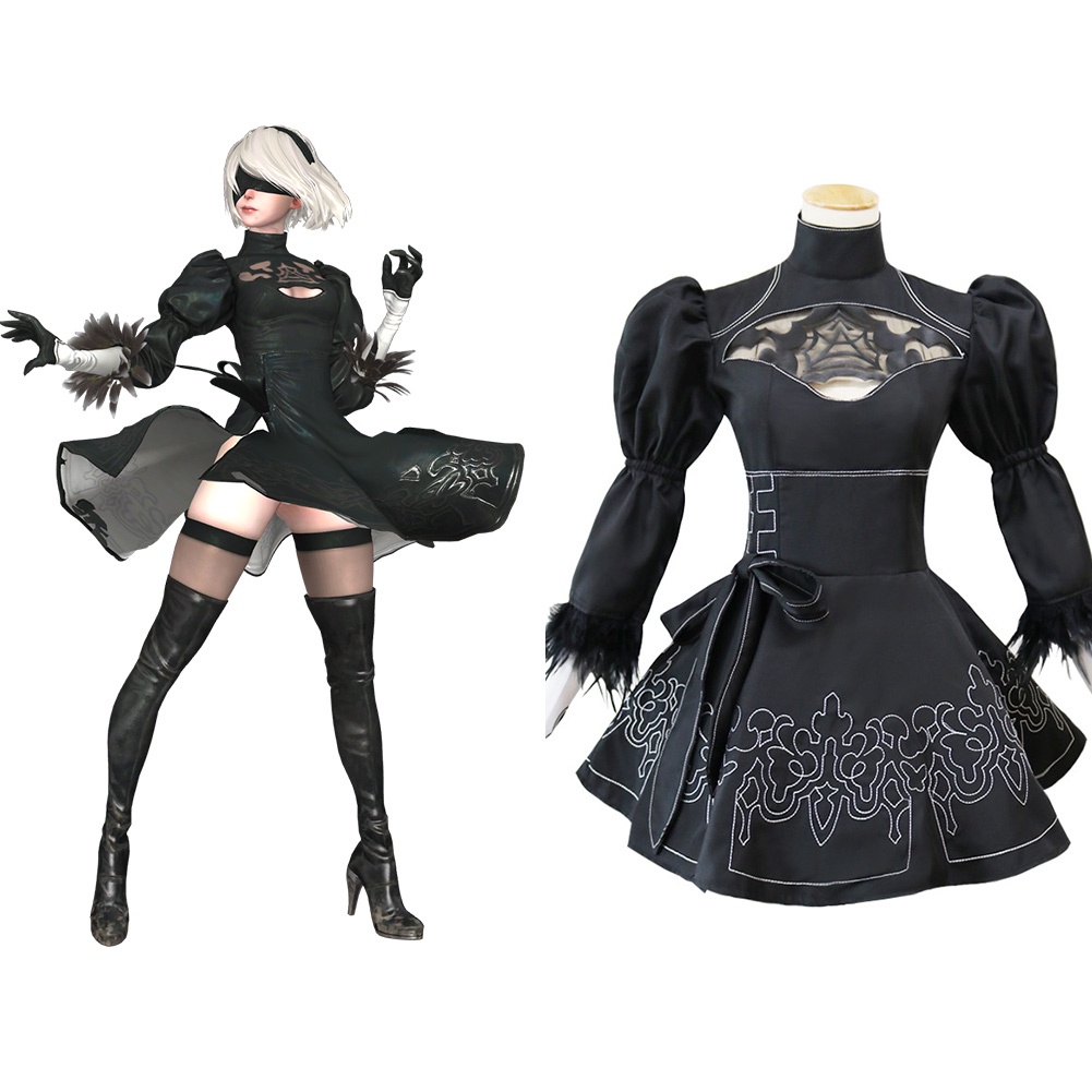 NieR:Automata Neil mechanical era heroine 2B cos dress , Costume ...