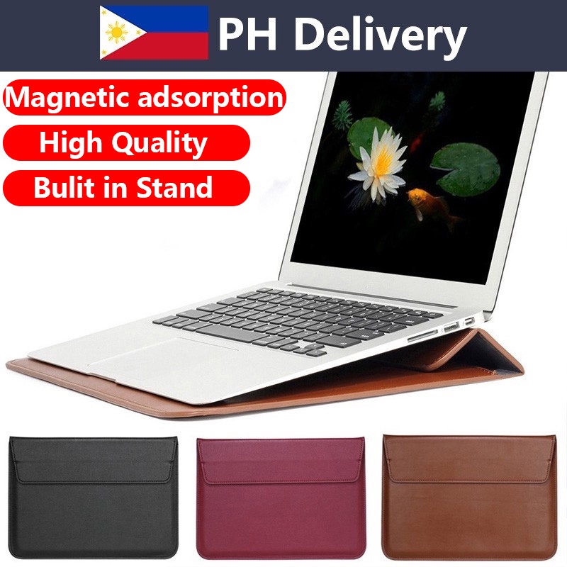 laptop case bag 13 14 inch PU Leather Stand Sleeve handBag Sleeve for