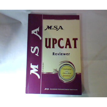 Used - UPCAT REVIEWER By MSA Exam Test Review Questions Sample Math ...