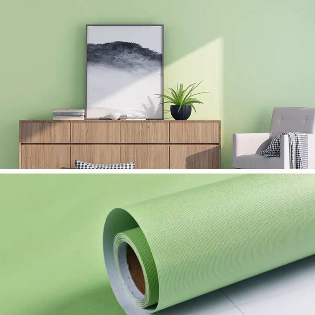 HC Solid Color Luxury Style Wall Paper 10 Meters Self Adhesive Quality