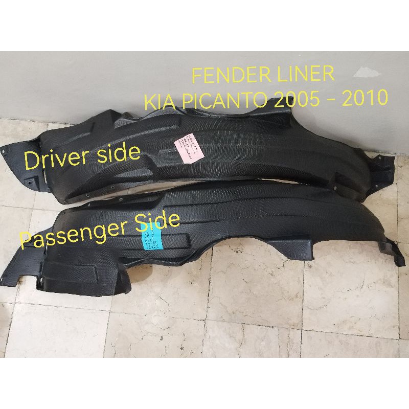 Front Fender Liner KIA PICANTO 2005 2010 SET Left and Right Shopee