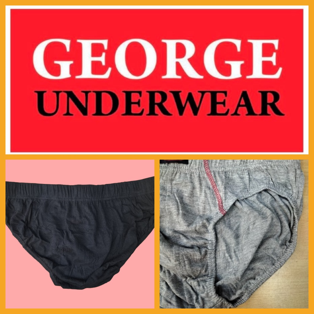 George Underwear 3 Pieces in 1 Pack Assorted Colors Cotton Inside ...