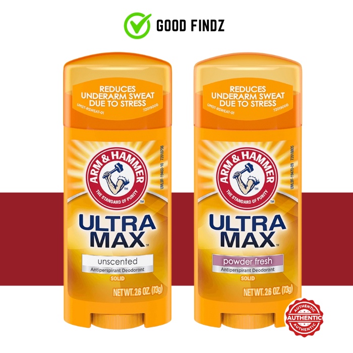 Arm & Hammer Ultra Max Antiperspirant Deodorant Unscented 73g Shopee