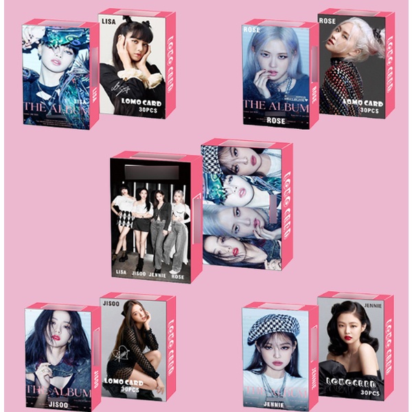 30pcs/box Kpop black pink Lovesick Girls Album Lomo card Photocard