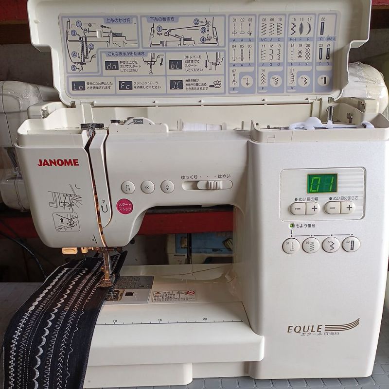 Janome brand heavy duty pushbutton 24 stitches with multiple design