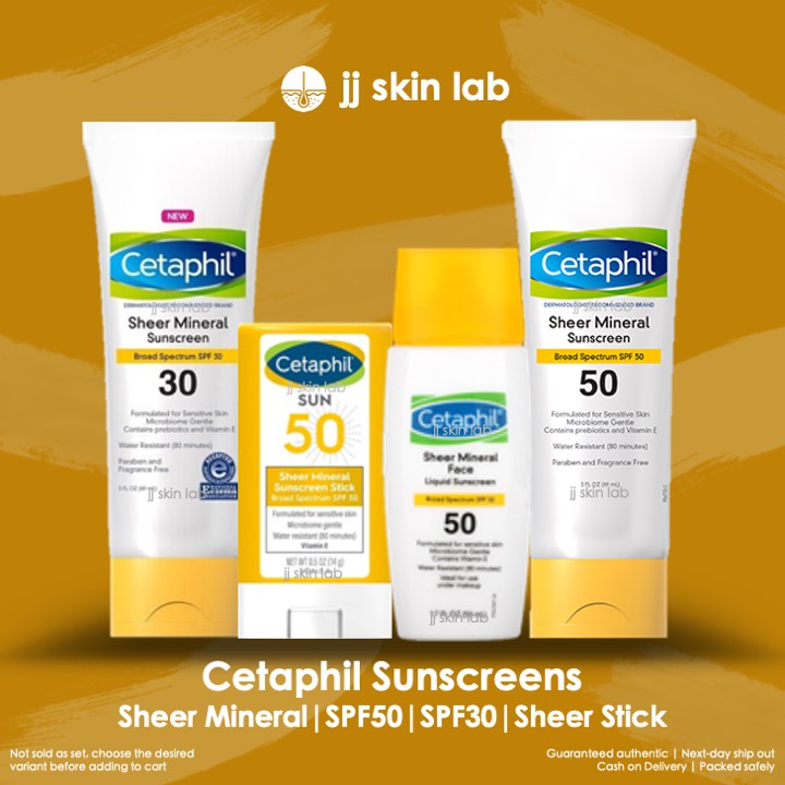 Cetaphil Sheer Mineral Sunscreen Face Liquid Sunscreen Sunscreen
