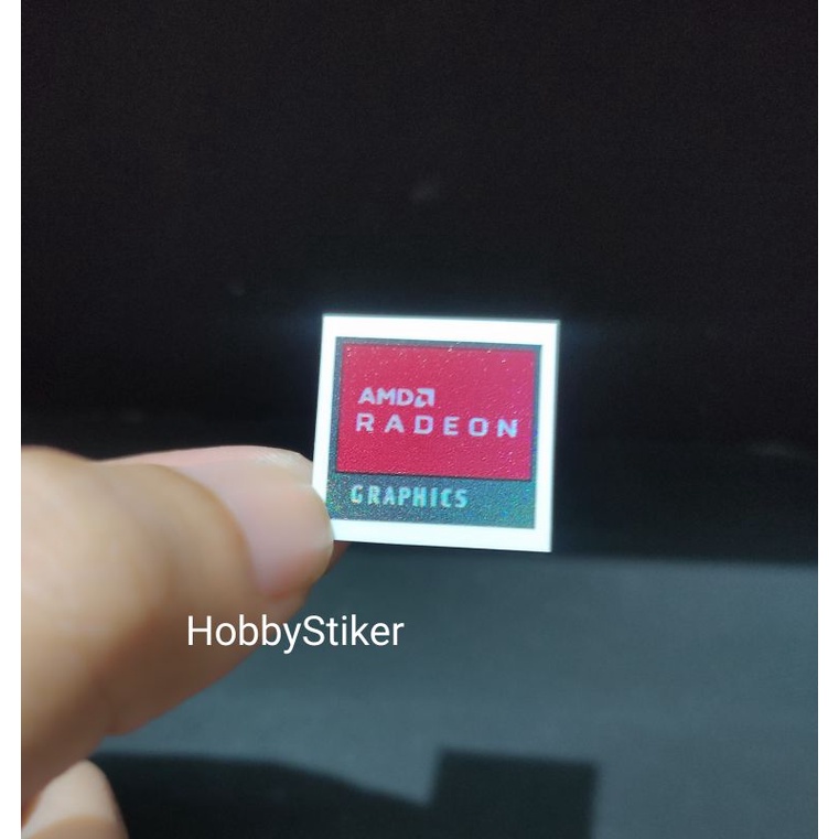 Amd radeon graphics sticker for laptop notebook pc with hologram effect ...