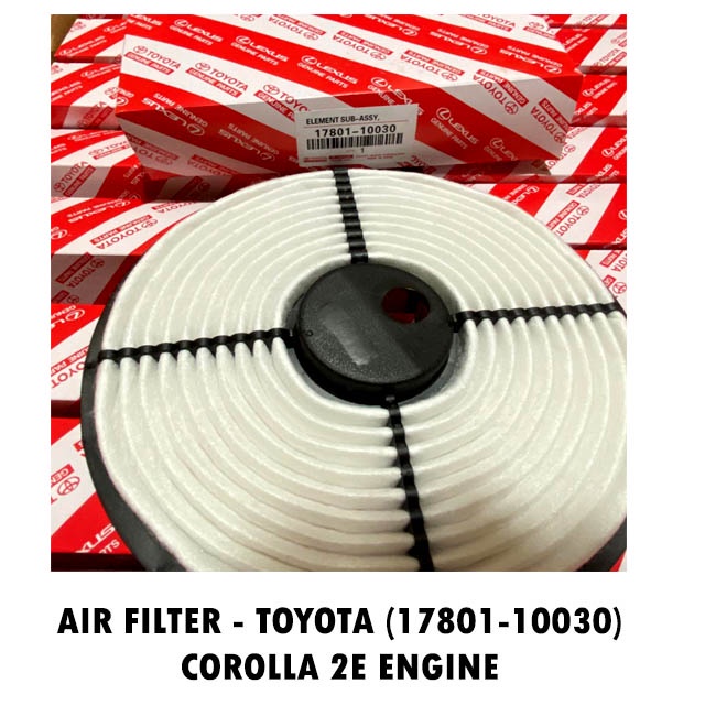 GENUINE Toyota 2E (1780110030) Air Filter Toyota Corolla 1.3 12V 2E