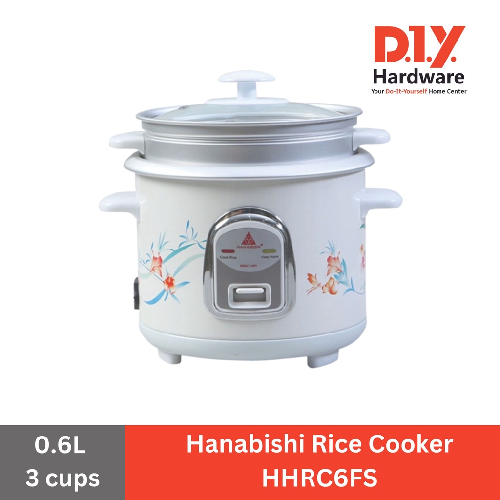 Hanabishi Small Rice Cooker HHRC6FS 0.6L DIYH ONLINE EXCLUSIVE