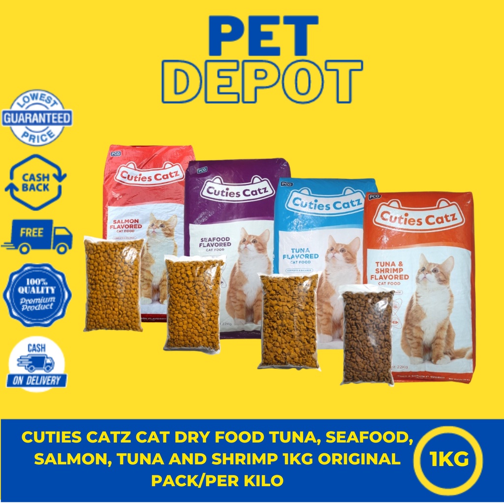 Cuties Catz Cat Dry Food 1kg for cats | Shopee Philippines