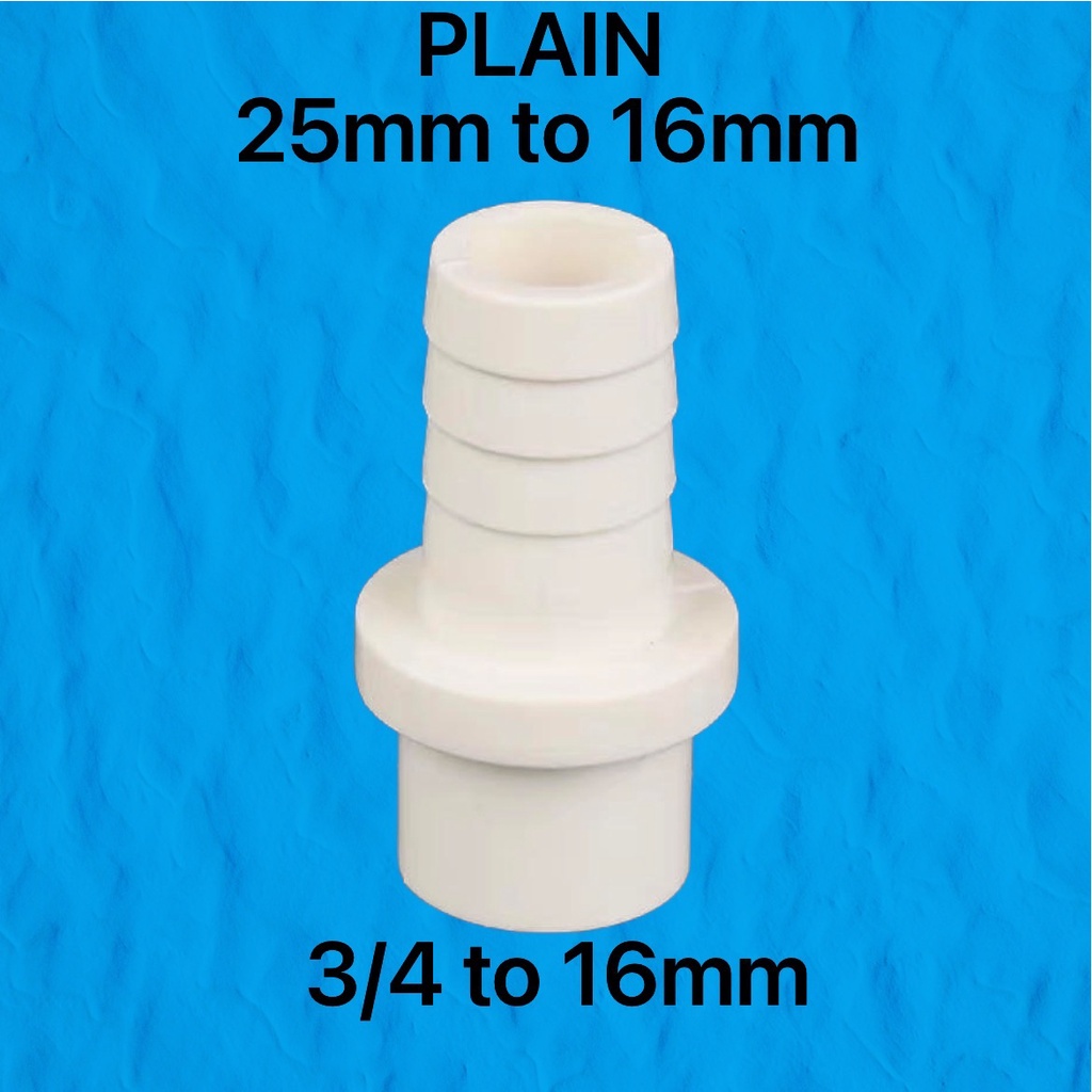 PVC Hose Quick Connector PVC Pipe Adapter 20mm , 25mm to 8/10/12/14/16
