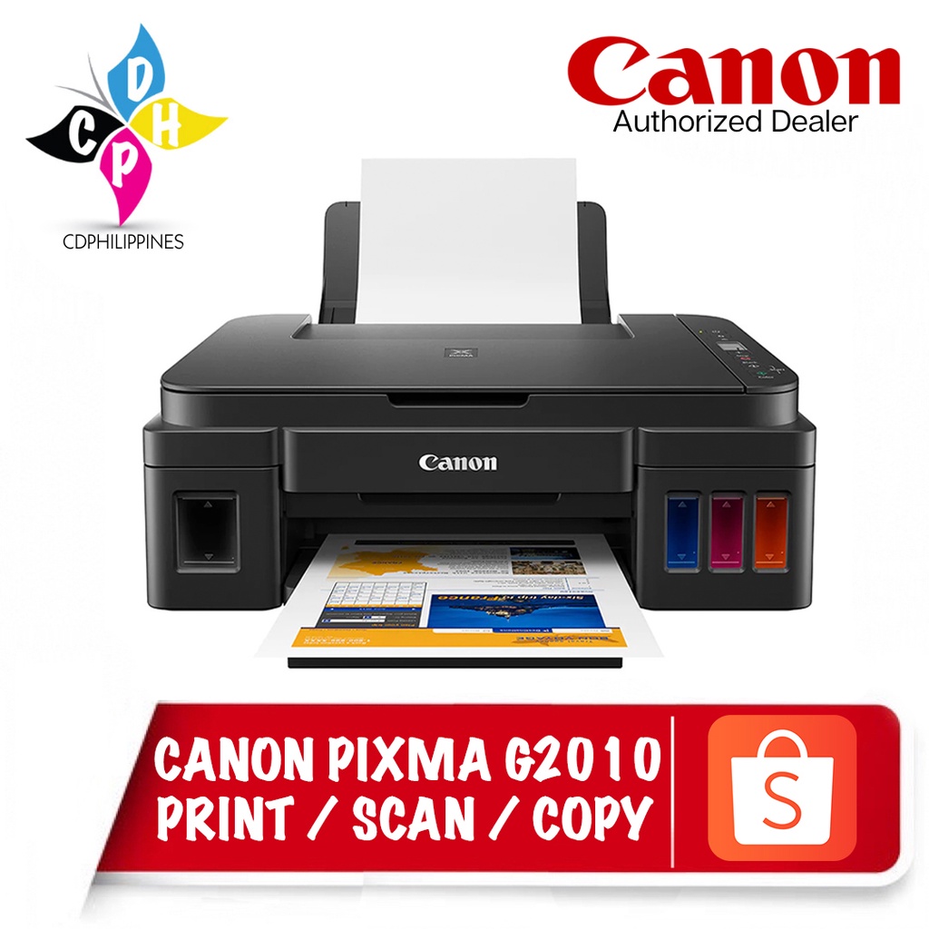 Canon Pixma G2010 Black Pigment Inkjet All In One Printer | Shopee ...