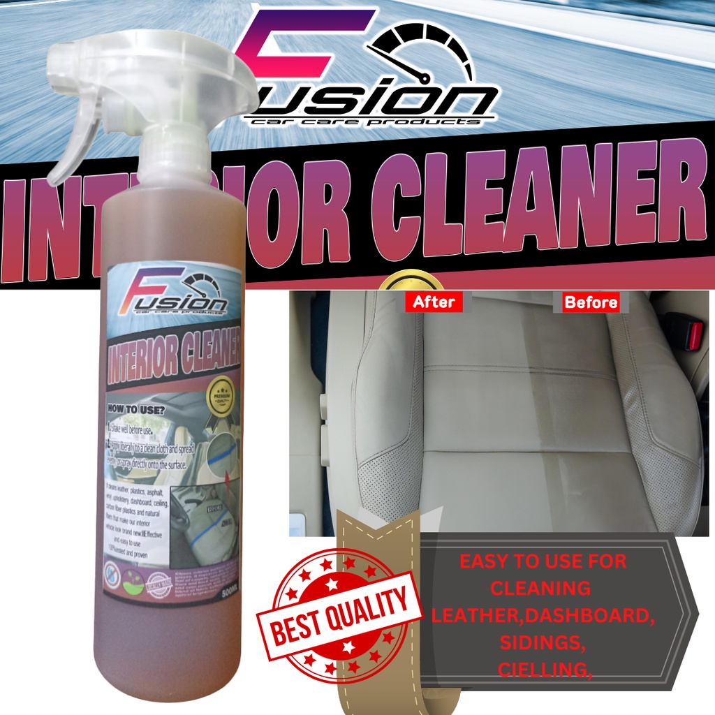 Fussion interior Cleaner (500ml) Car ceiling Cleaner car leather ...