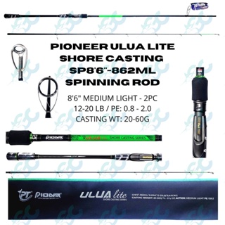 Pioneer Traveller Tournament XF Power Graphite T210 7ft 8ft Fishing Travel  Rod