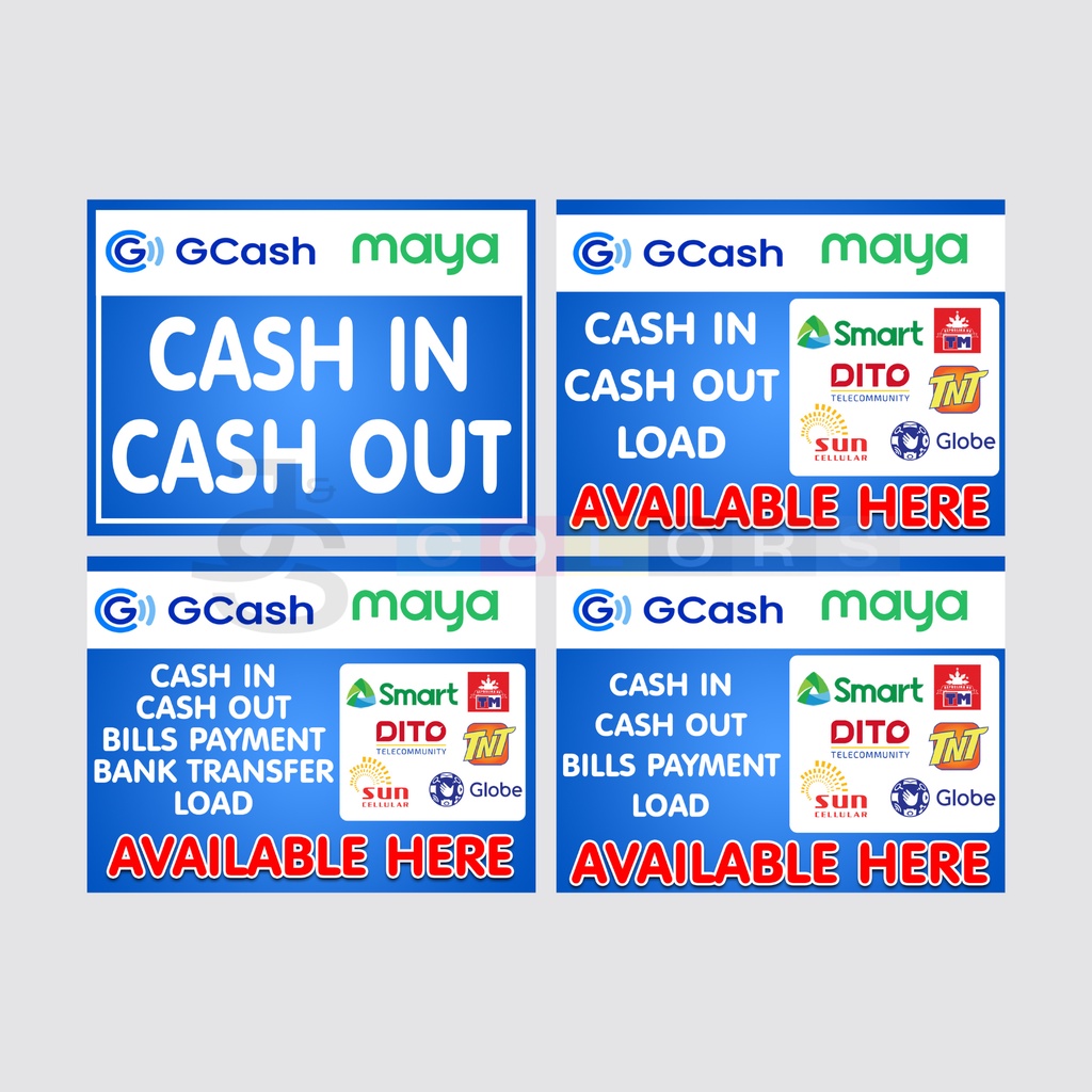 Gcash and Maya Business Tarpaulin Shopee Philippines