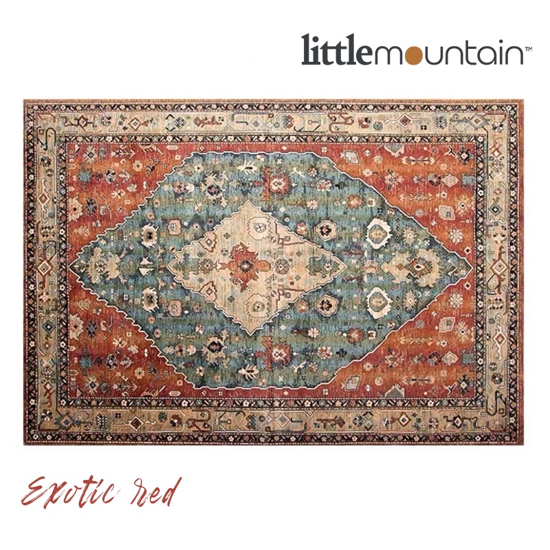 Little Mountain Persian and American vintage country style rug carpet ...