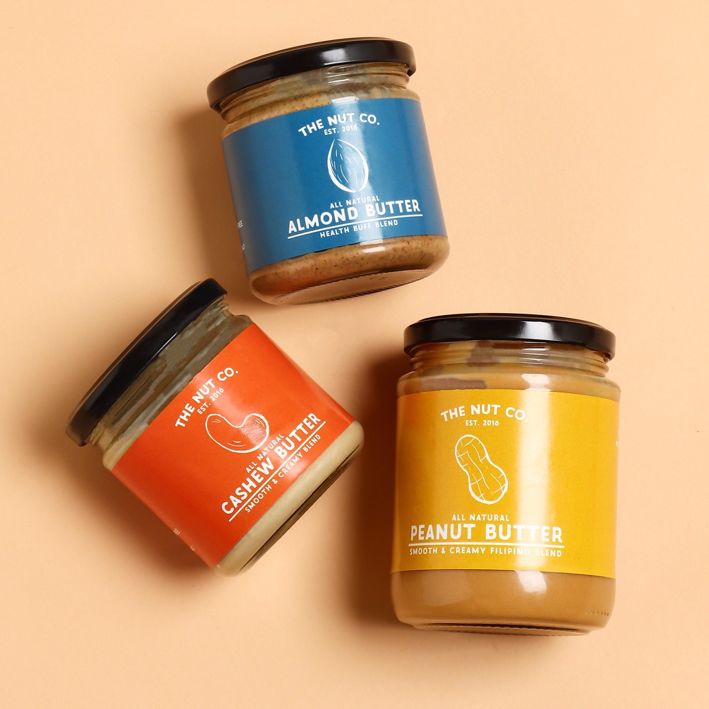 The Nut Co. All Natural Peanut Butter Cashew Butter Almond Butter Low