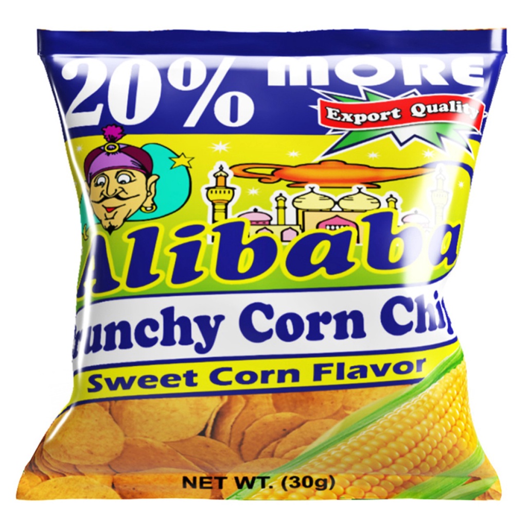 Alibaba Crunchy Corn Chip Sweet Corn 30g | Shopee Philippines