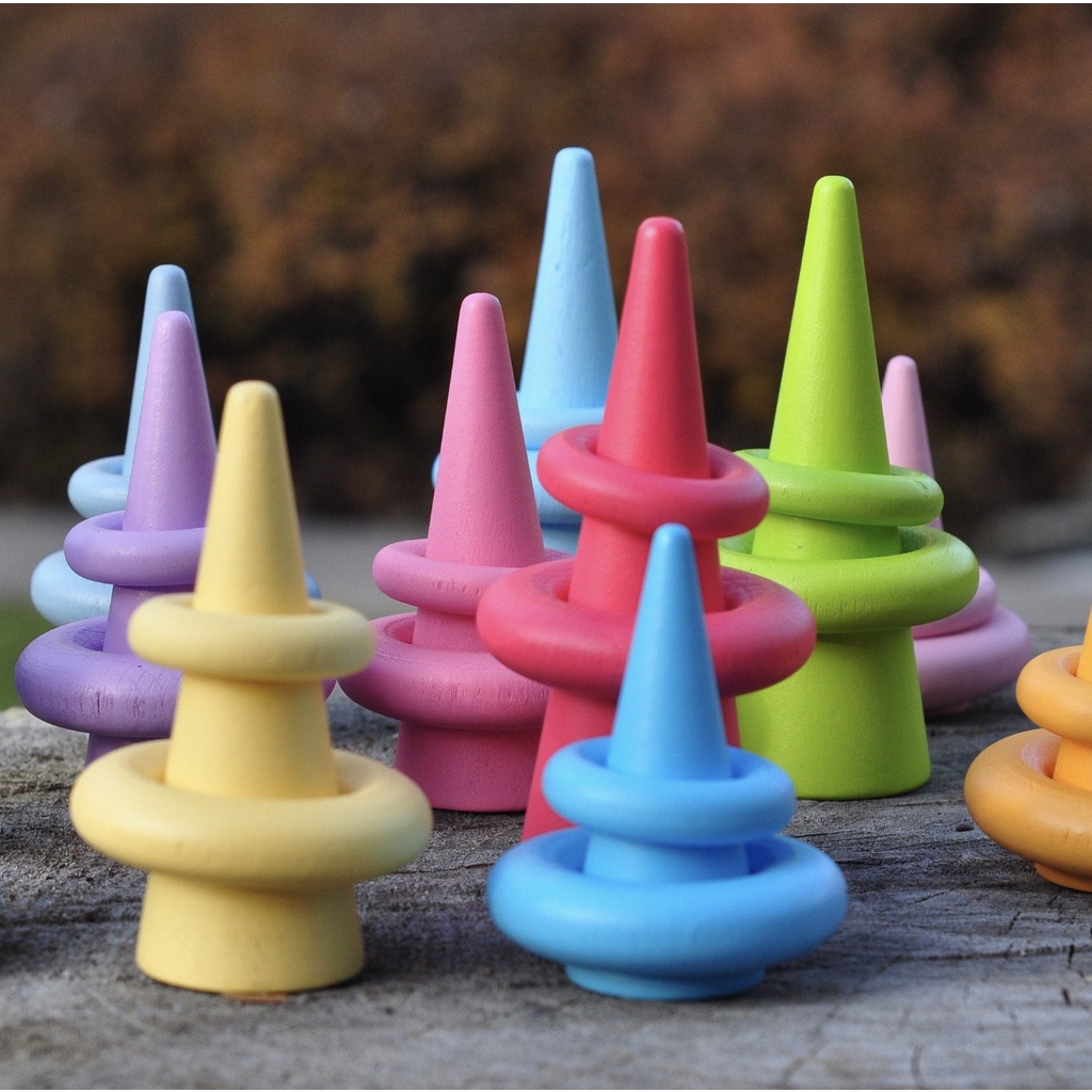 Wooden Cones and Rings Color Sorting | Shopee Philippines