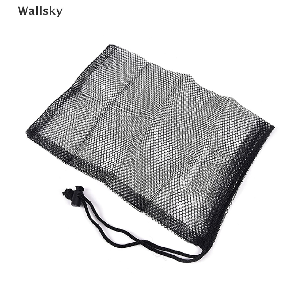 Wallsky Nylon Mesh Nets Bag Pouch Golf Balls Table Tennis Hold Balls Holder Storage Bags Well 6592