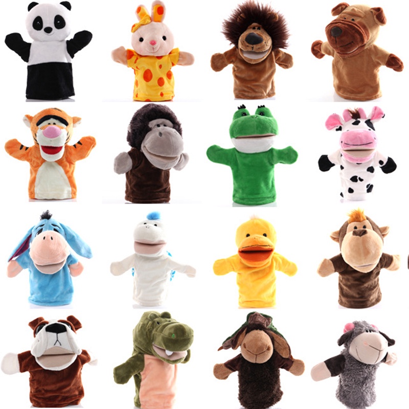 【Ready Stock】Animal Hand Puppet Cartoon Plush Toys Educational Pretend ...