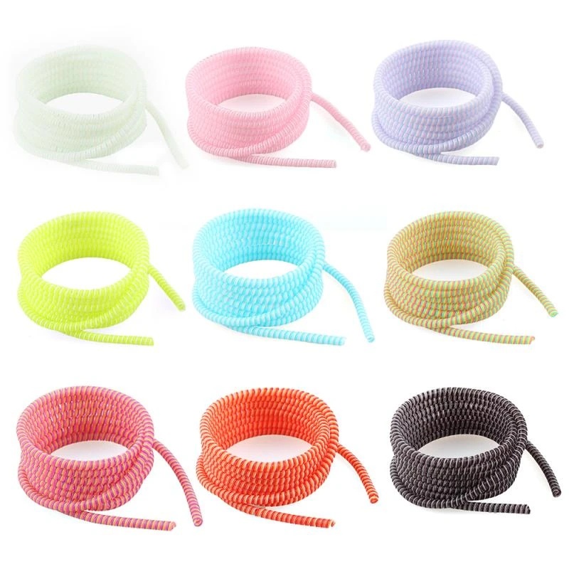 1.4m Cable Protector Winder/USB Charging Data Cable Wire Protection ...