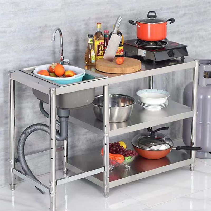 Kitchen cooking deals table with storage