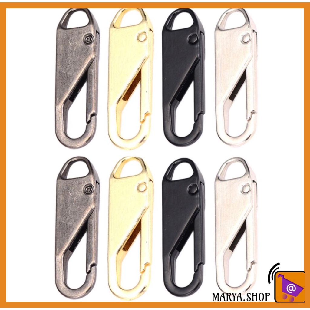 MARYA.SHOP Zipper Pull Replacement Metal Zipper Improved Thin Hook Size ...