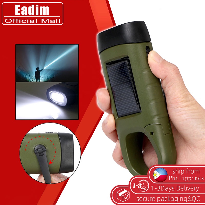 LED Solar torch light Outdoor Camping Portable Tent Light Hand Crank