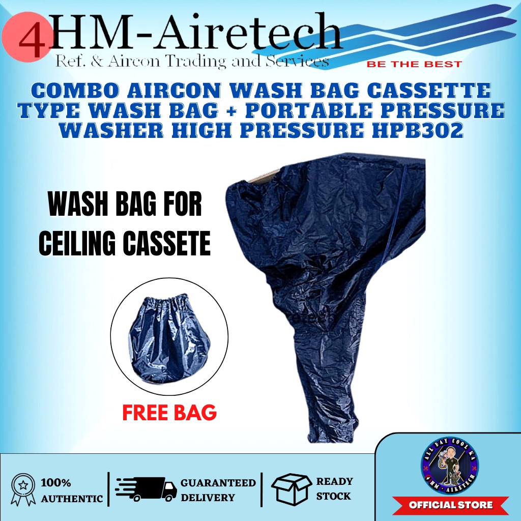 4HM AIRCON Wash Bag MATIBAY RESUSABLE Cassette Type 3 in 1 Shopee