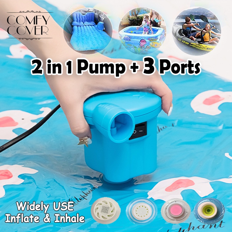 3 in 1 AC Electric Air Pump Inflate Deflate for Air Mattress swimming