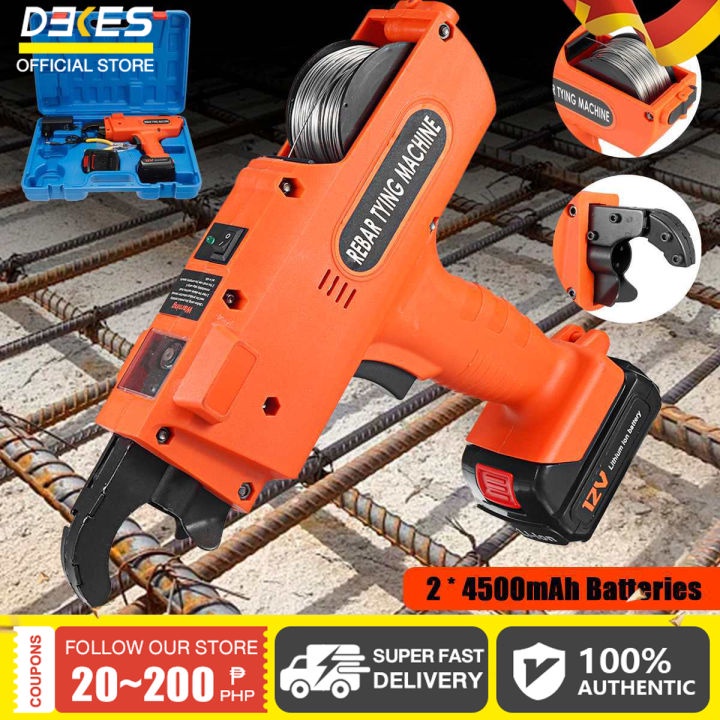12V Automatic 834MM Rebar Tier Cordless Rechargeable Tying Binding