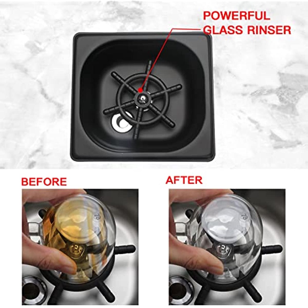 Koryaiko Stainless Steel Automatic Cup Washer Bar Glass Rinser Pitcher ...