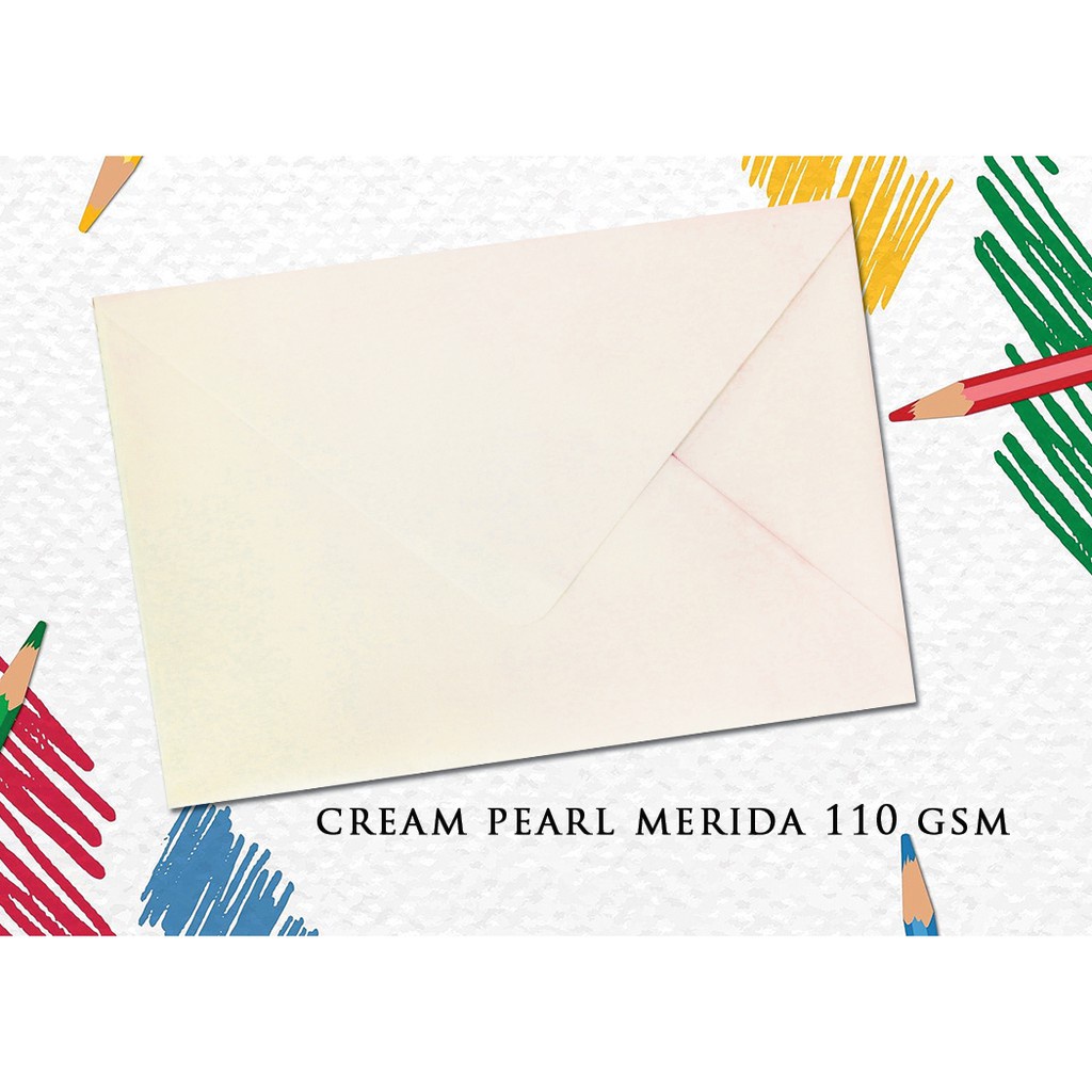 White and Cream Envelope for Wedding invitation glossy matte Shopee