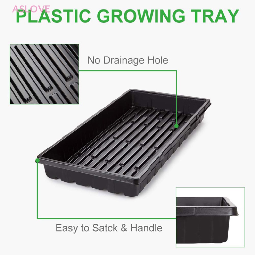 ASLOVE Plastic Growing Trays Seedling Starter s Plant Germination
