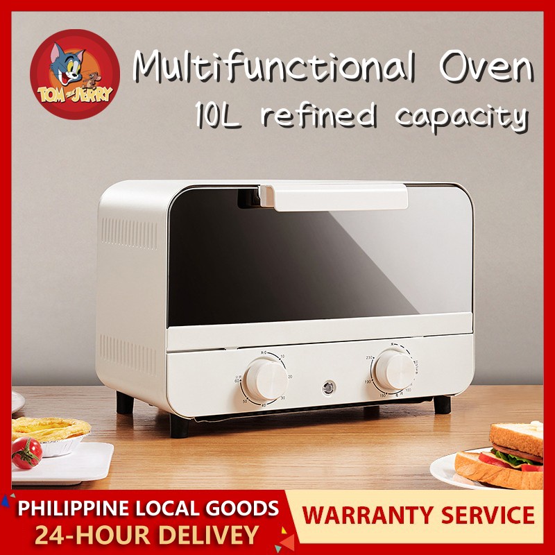 TOM Electric Oven 10L 750W Oven Toaster Multi Oven for Baking Cake