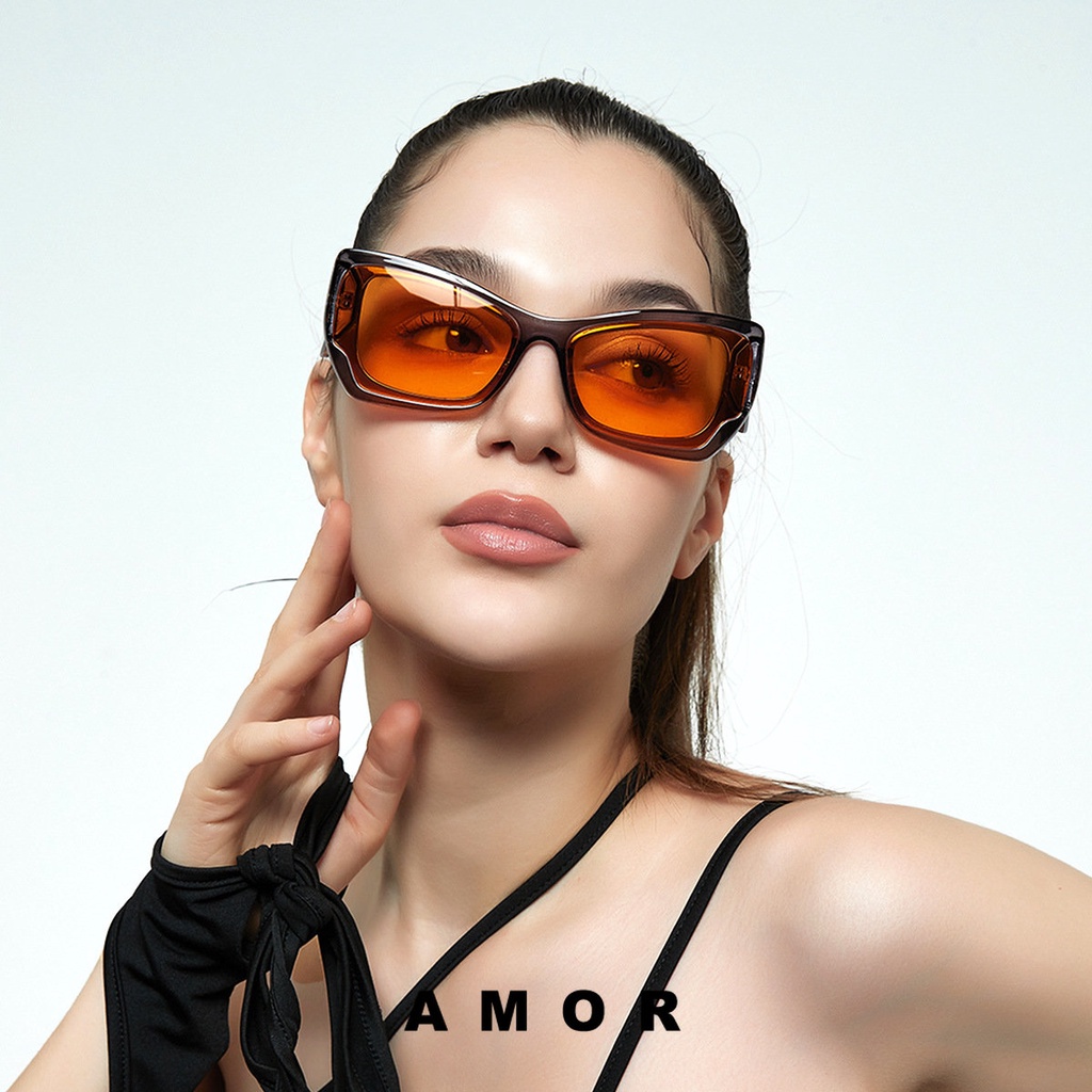 Y2k Square Glasses Frame Fashion Y2k Personalized Sunglasses Female Ins Style European And 4650