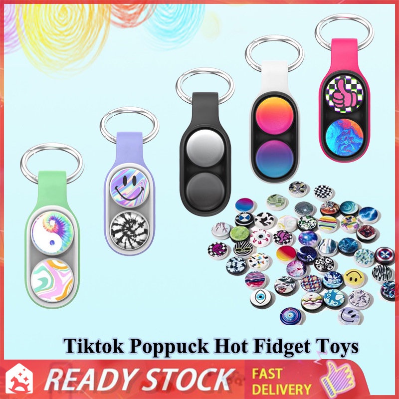 PopPuck Fidget Toy Hand Spinner Series Elastic Magnet Toy Colorful ...