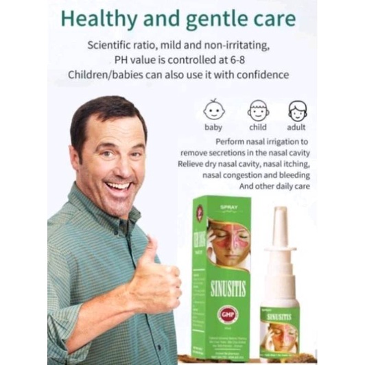 SINUSITIS Relieve Headache and Stuffy Nose"No.1 Nasal Spray Product in
