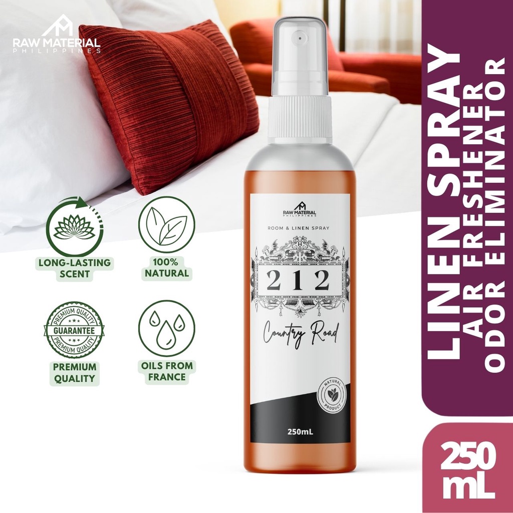 RM Premium 212 COUNTRY ROAD Disinfectant Room Linen Spray Vegan