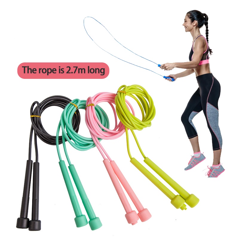 Speed Jump Rope Professional Men Women Gym PVC Skipping Rope Adjustable ...