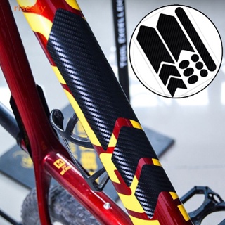 Bike Frame Protector Sticker For MTB Road Bicycle E-bike Frame Stickers 5D  Carbon Fiber Texture